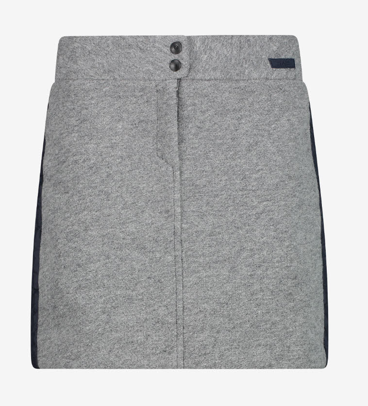 CMP WOMAN SKIRT Damen Rock Wanderrock grau melange