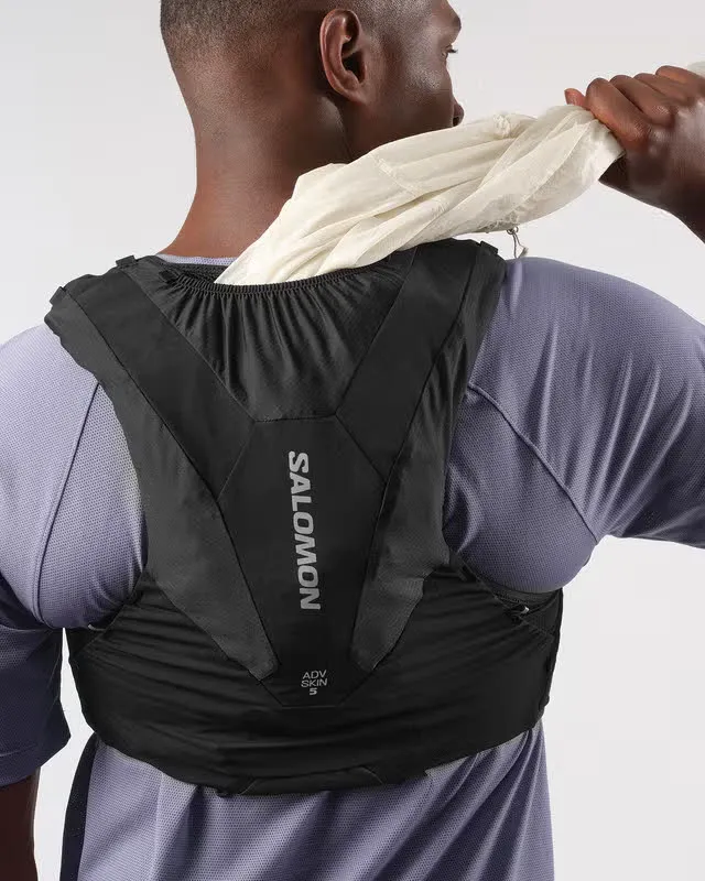 Salomon ADV Skin 5 Laufweste mit Flasks Unisex schwarz