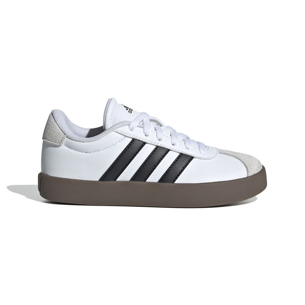 adidas VL COURT 3.0 K Kinder Sneaker Low Freizeitschuhe weiß