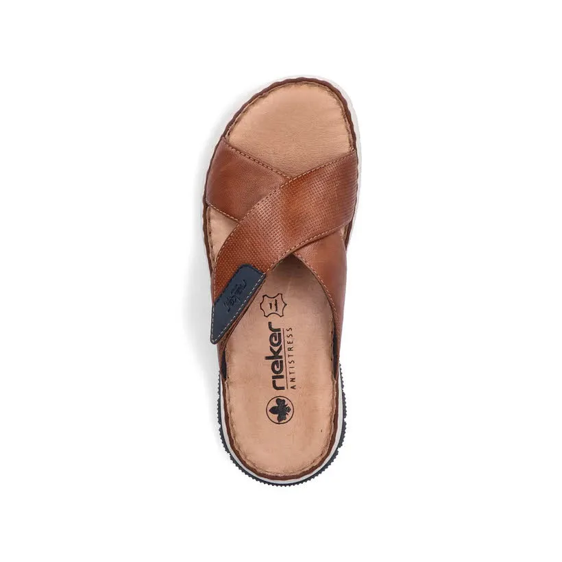 Rieker FSK Herren Sandalen Pantolette braun