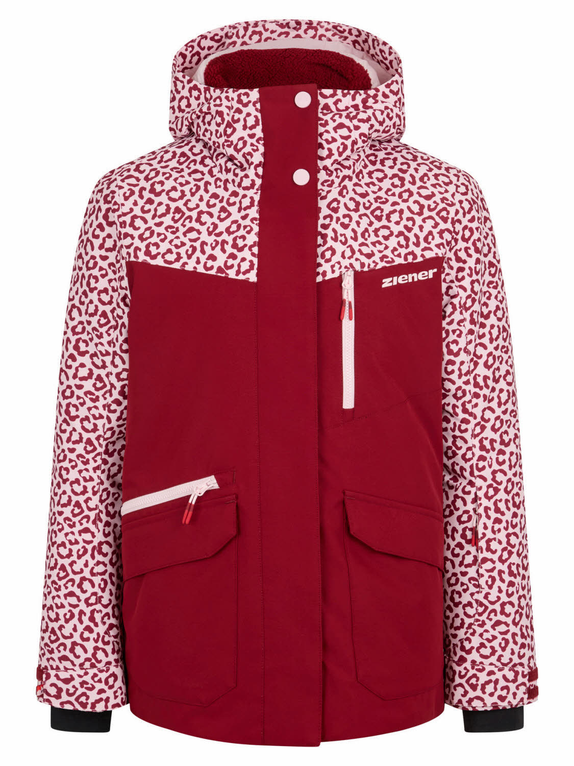 Ziener AKONIA-Z Jacket Junior Mädchen Skijacke Schneejacke rot