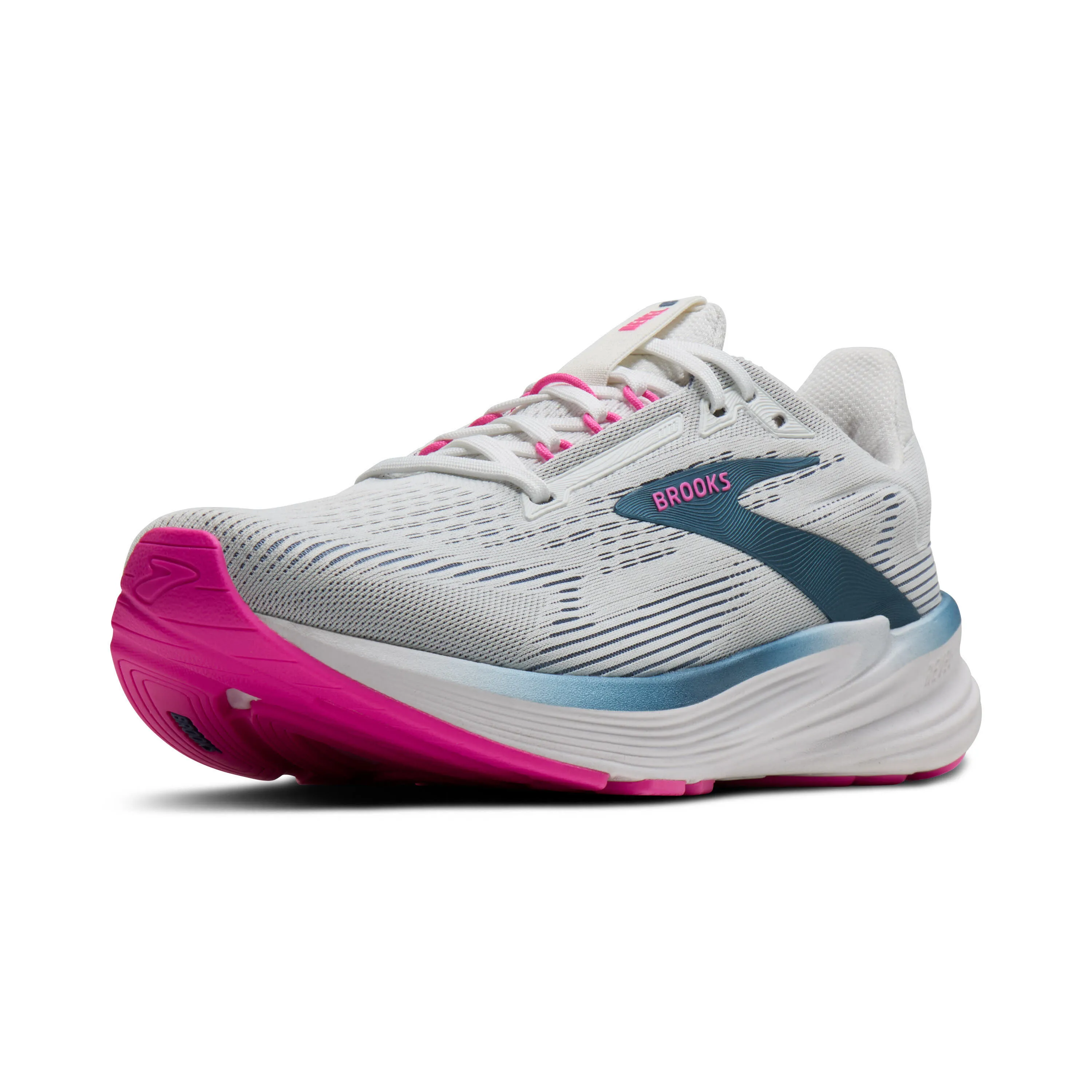 Brooks Revel 8 Damen Laufschuhe Joggingschuhe weiß/blau/pink