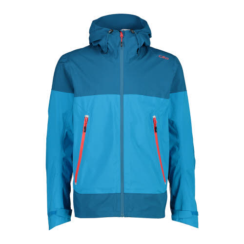 CMP HE JACKET FIX HOOD Herren 2,5 Lagen Outlayer Shelljacke Outdoor danube NEU