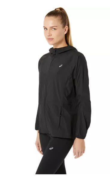ASICS ROAD PACKABLE JACKET Laufjacke packbar Damen schwarz
