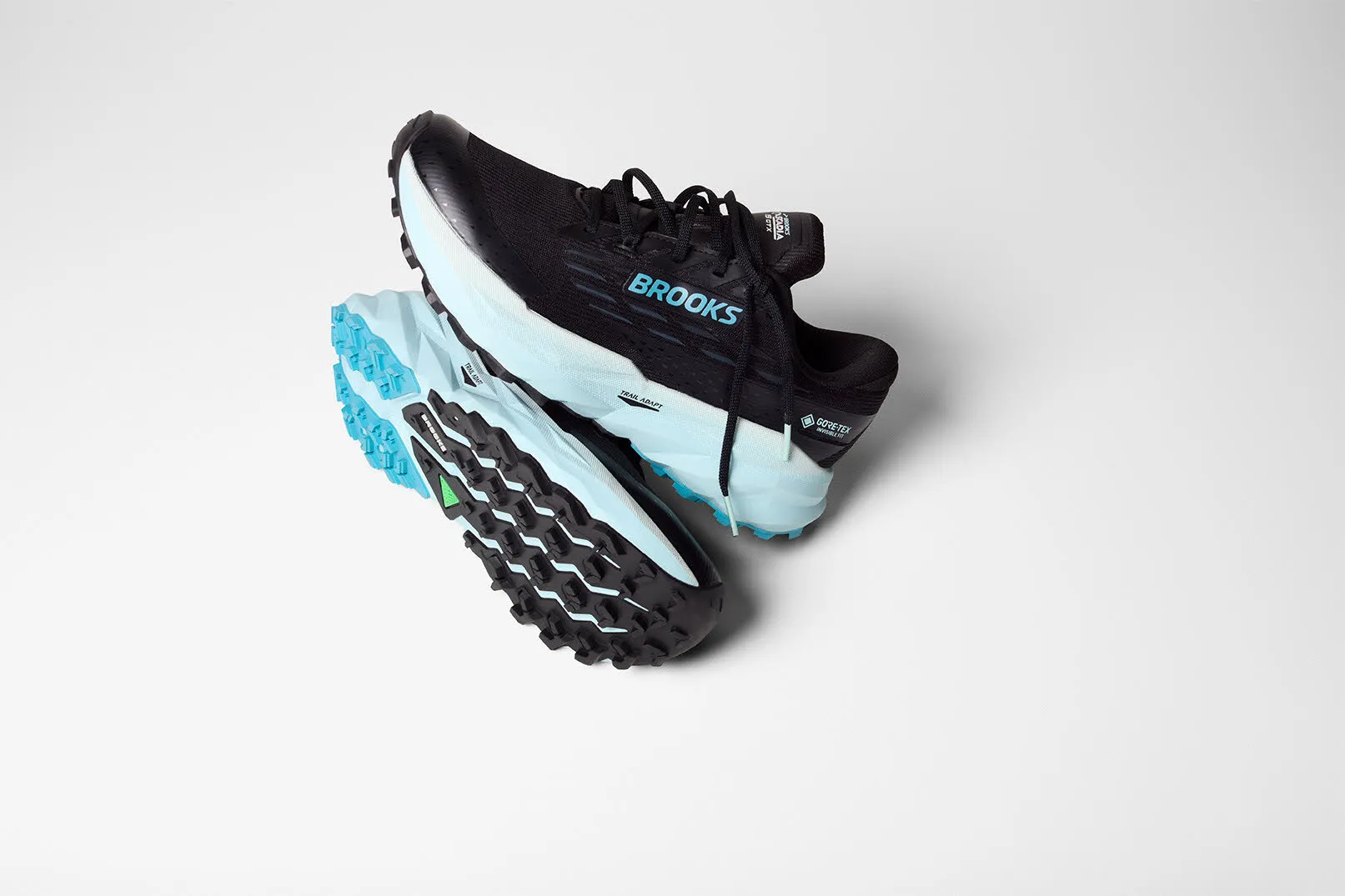 Brooks Cascadia 19 GTX Damen Laufschuhe Joggingschuhe black/ebony/blue flower
