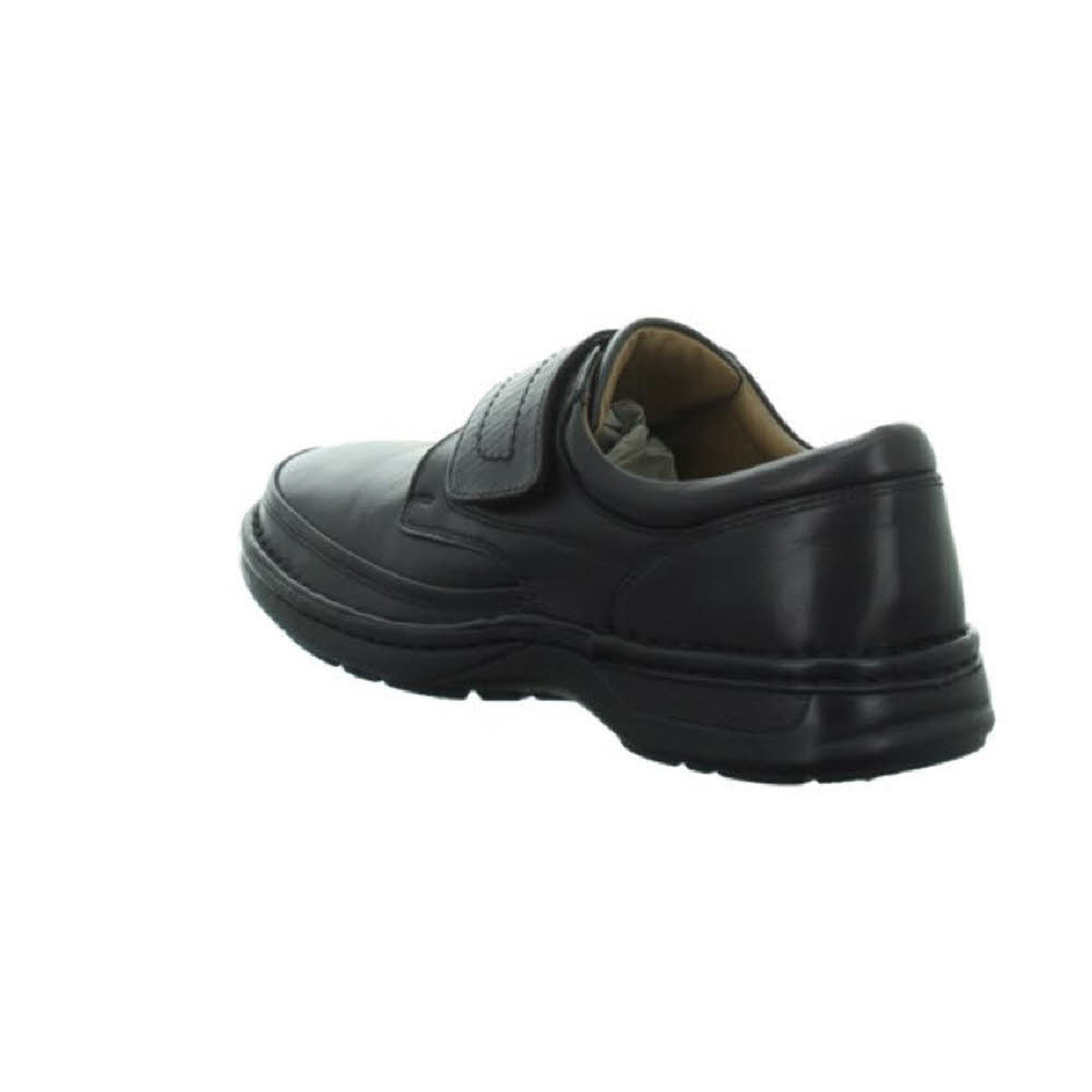 Longo Slipper Herren Klettschuhe Lederschuh Freizeit Outdoor modisch schwarz NEU
