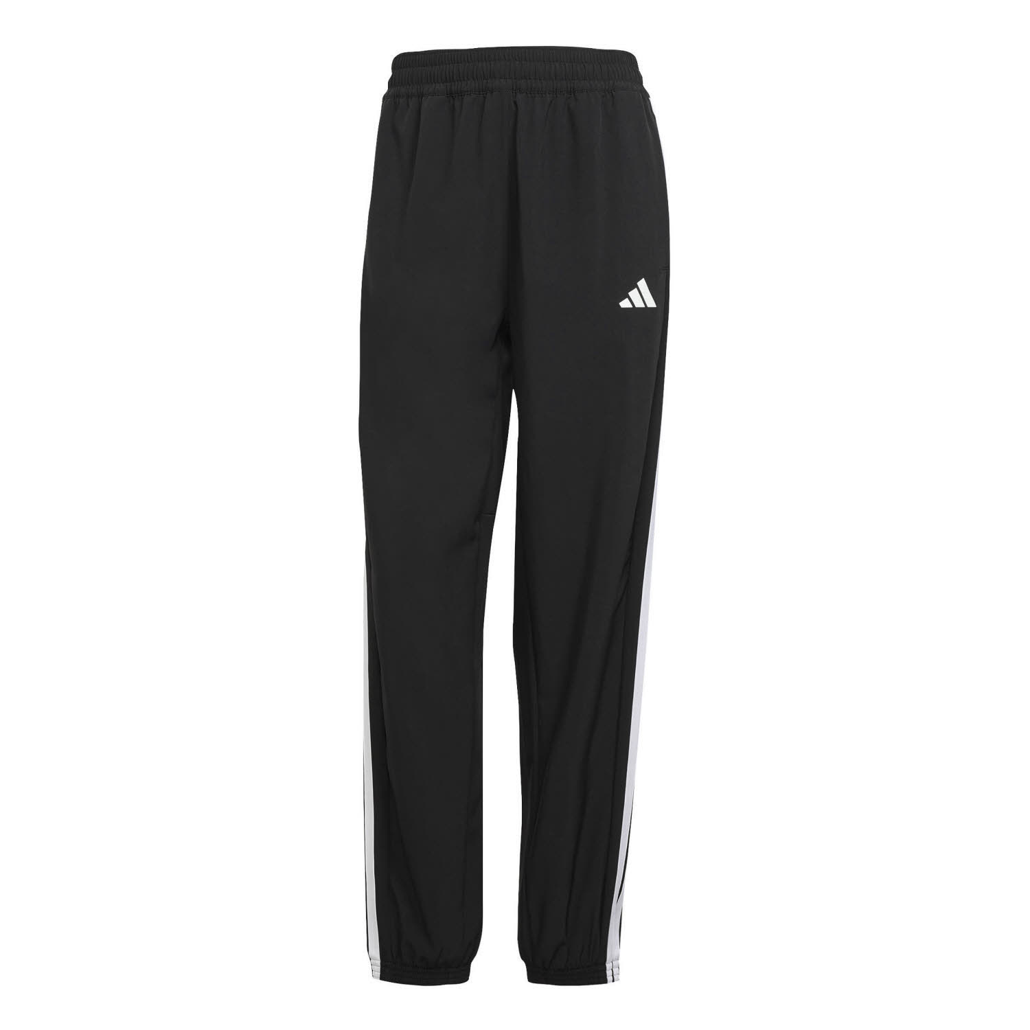 adidas Workout Essentials 3-Stripes Woven Damen Jogginghose Sporthose schwarz