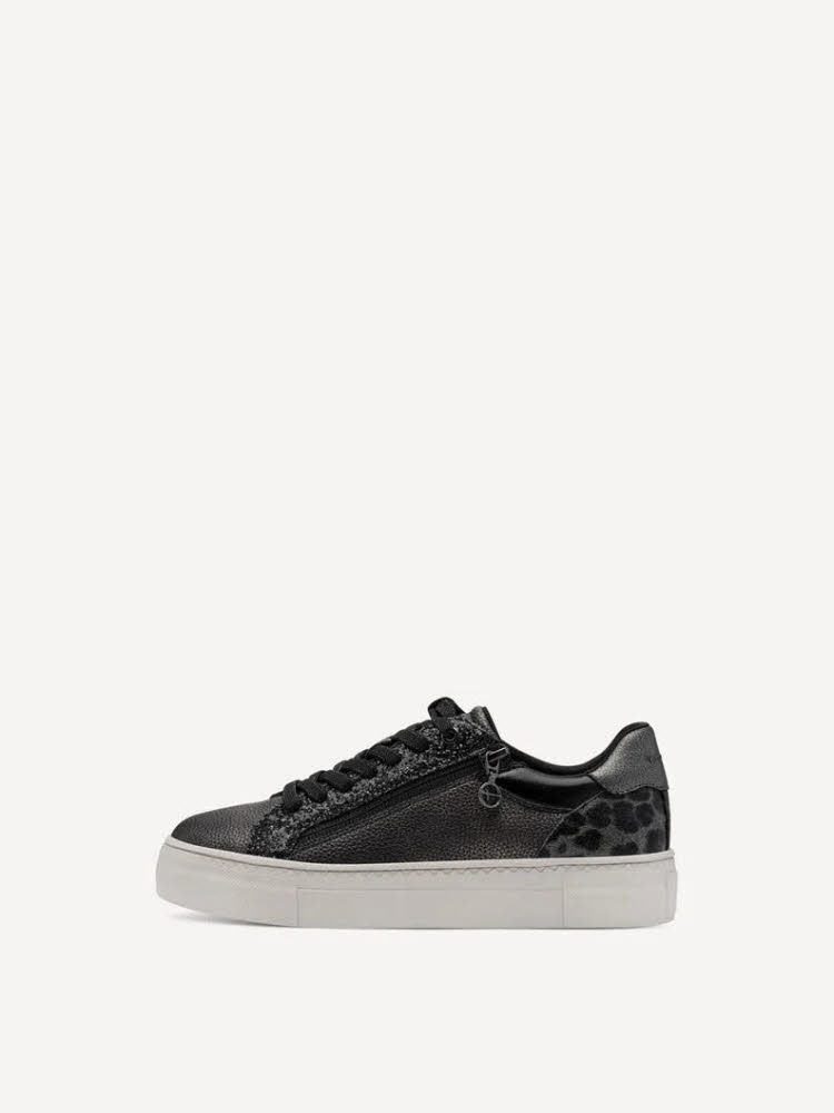 Tamaris Women Lace-up Damen Sneaker Low modisch pewter comb