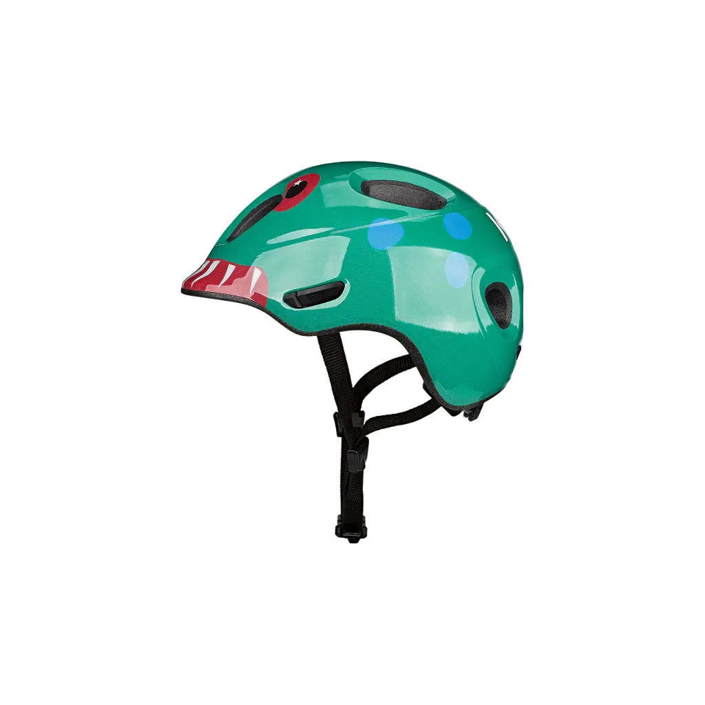 KED MEGGY SPARK Kinder Radhelm Fahrradhelm monster mood green glossy