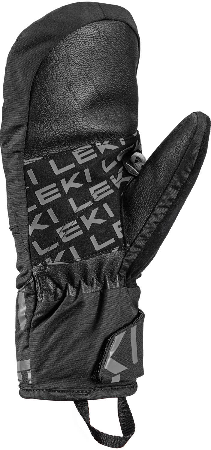 Leki Air Swtch 3D Junior Mitt Kinder Skihandschuhe Fäustlinge schwarz/grau