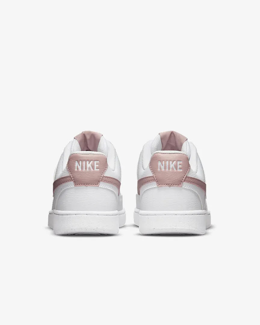 Nike Court Vision Low Next Nature Damen Sneaker Modeschuh Weiß Rosa NEU