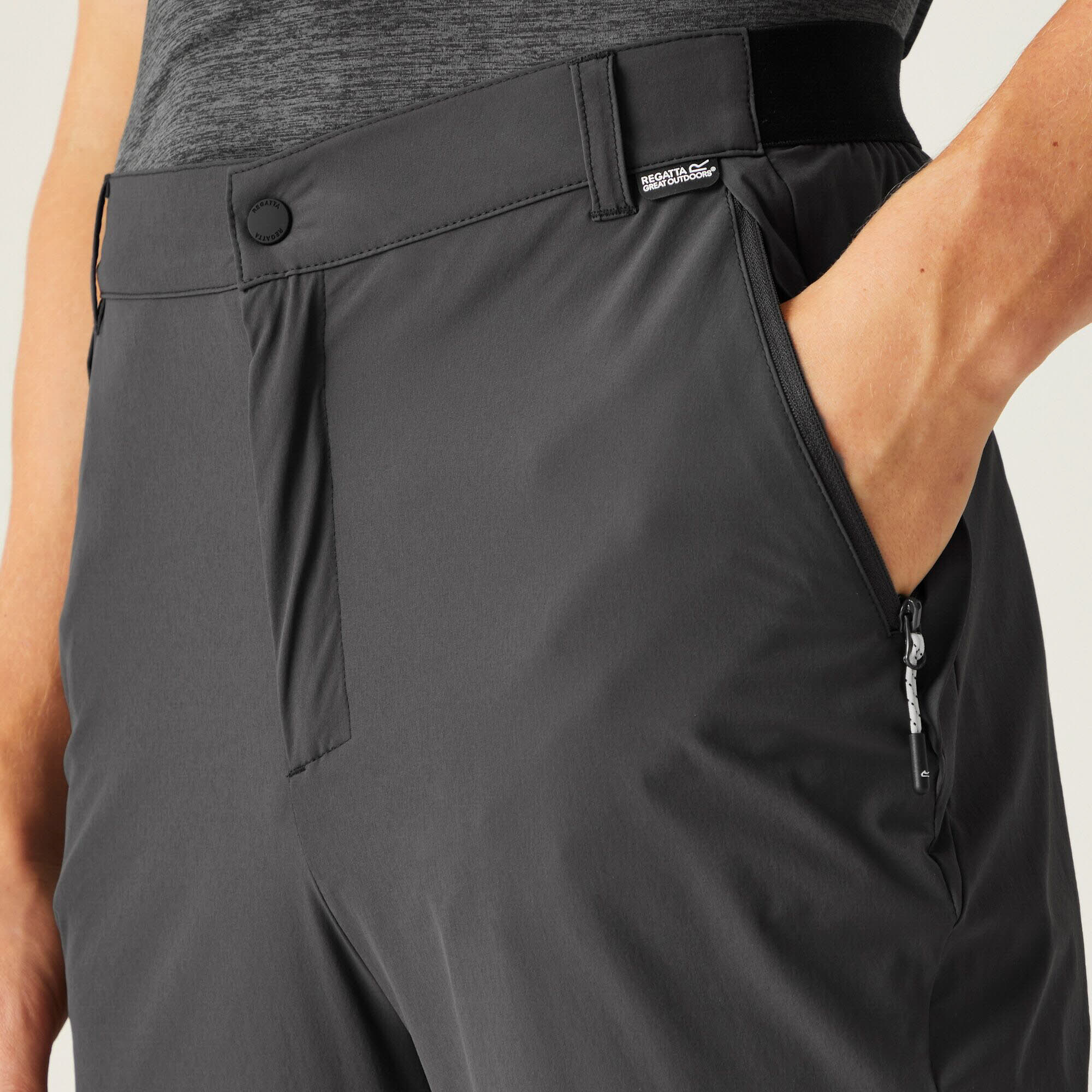 REGATTA Travel Light Wanderhose Herren grau