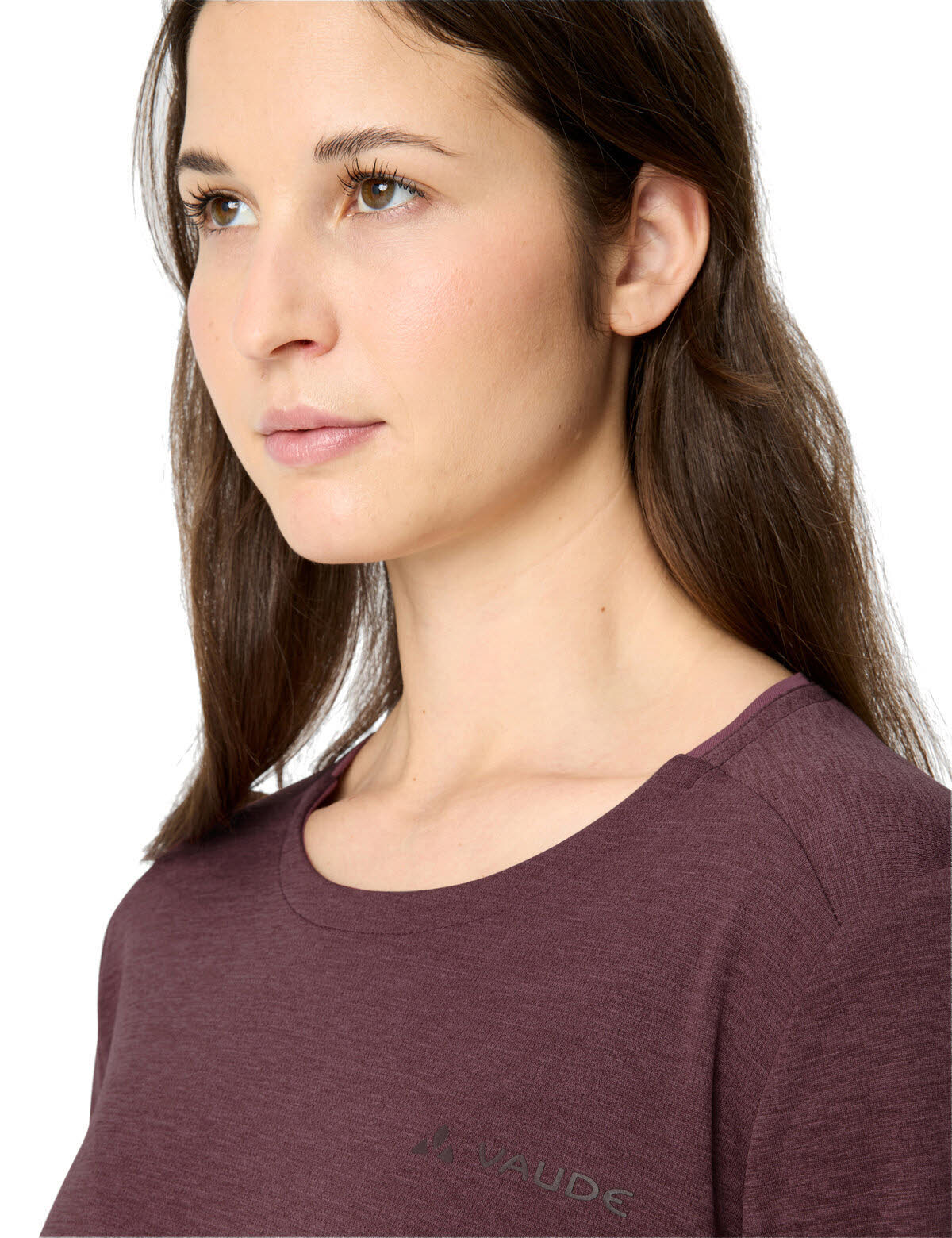 Vaude Essential LS Damen Sweatshirt Langarmshirt ruby dusk