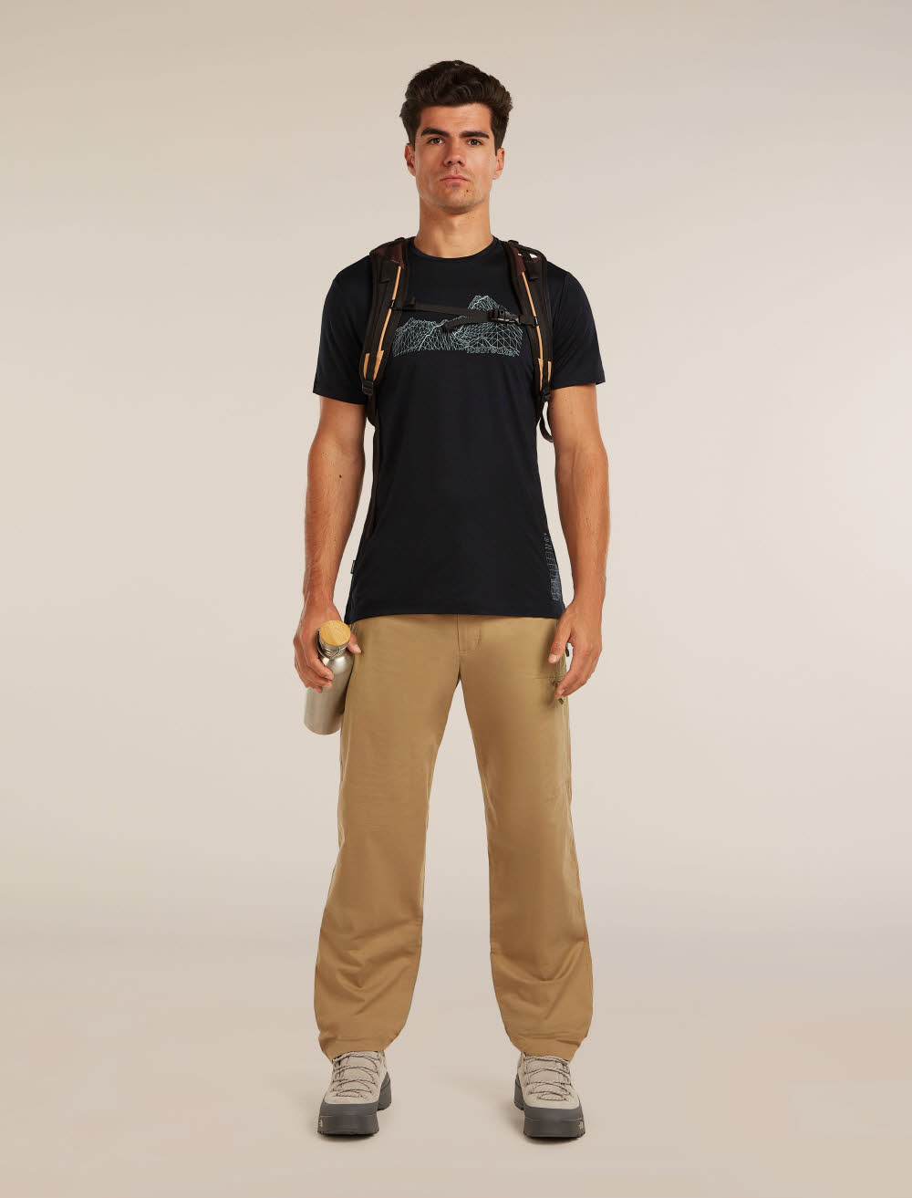 Icebreaker Merino Blend 125 Cool-Lite™ Sphere SS Tee Beta Herren T-Shirt Funktionsshirt schwarz