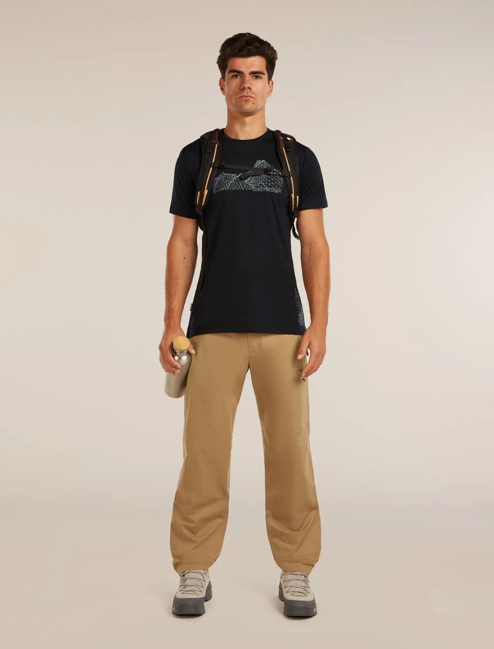Icebreaker Merino Blend 125 Cool-Lite™ Sphere SS Tee Beta Herren T-Shirt Funktionsshirt schwarz
