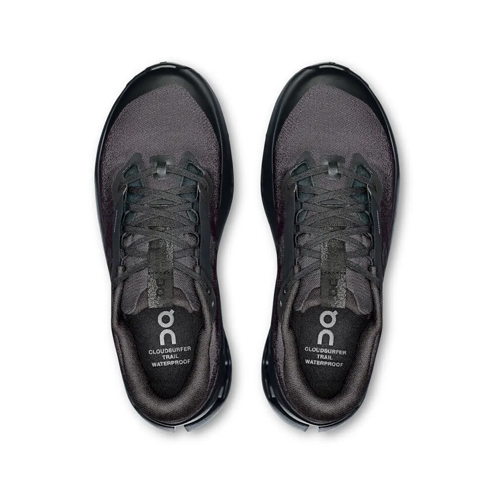 ON Cloudsurfer Trail 2 Waterproof Damen Sneaker Laufschuhe schwarz