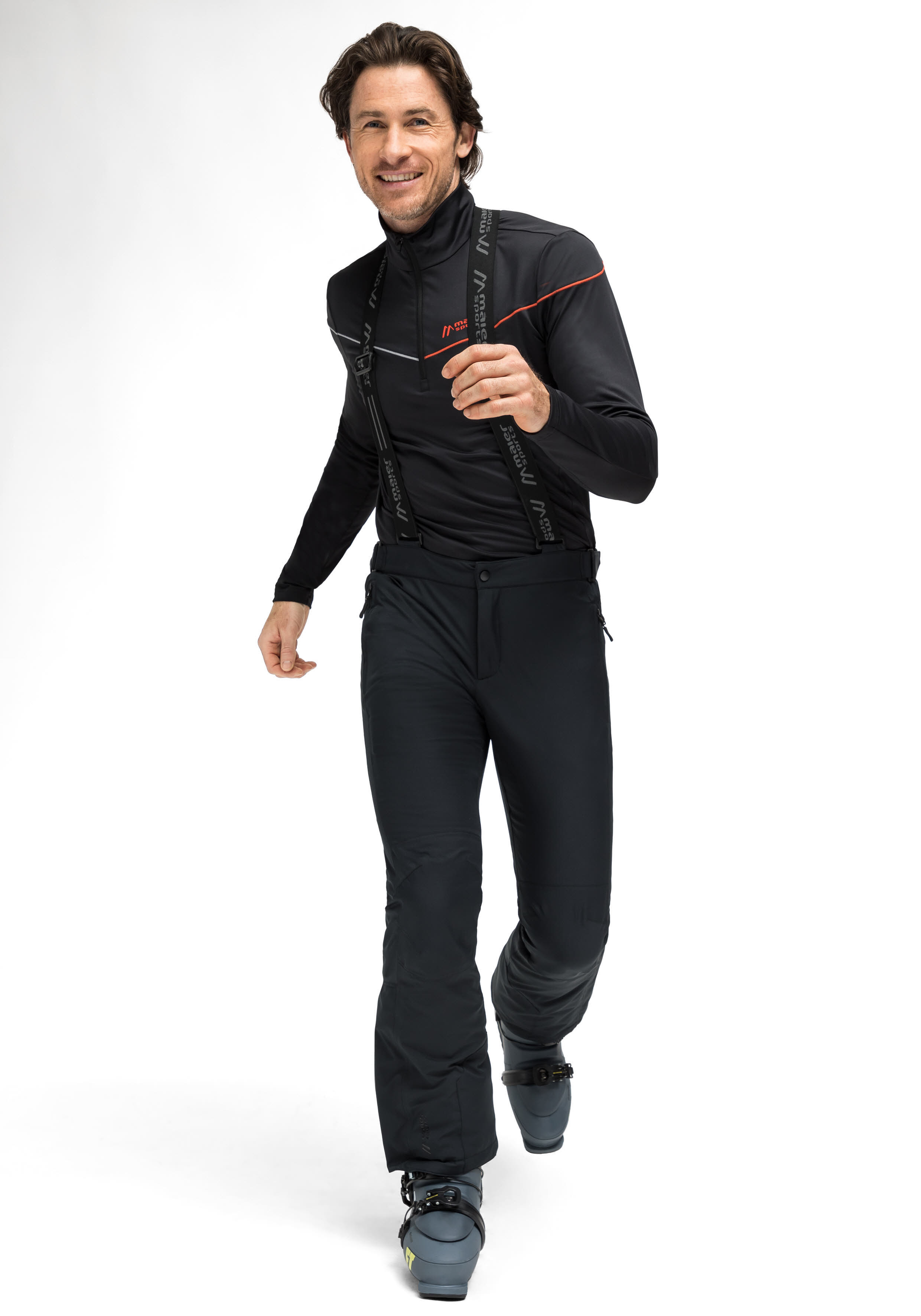 Maier Sports Joscha Slim Herren Skihose Snowboardhose Schneehose schwarz