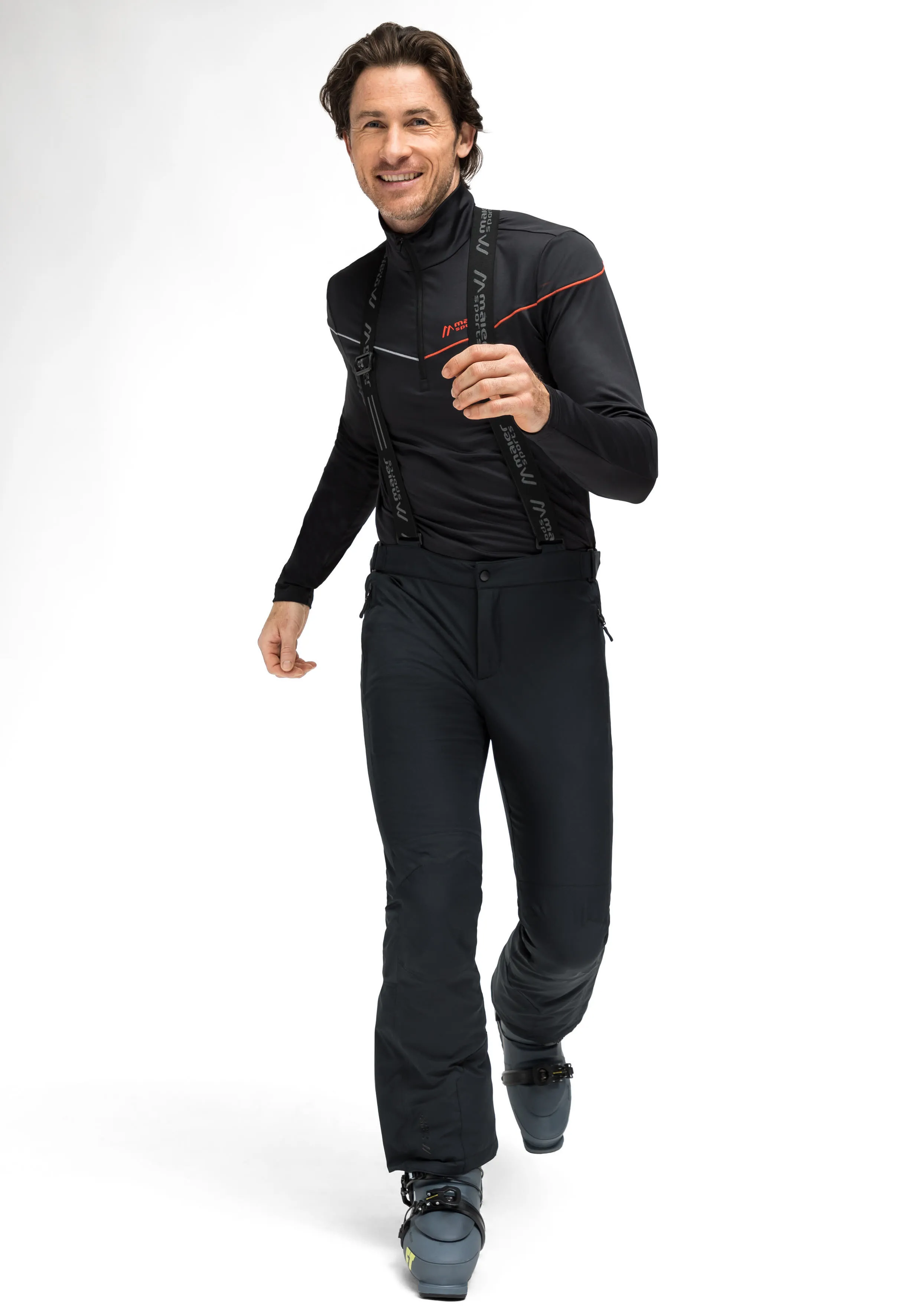 Maier Sports Joscha Slim Herren Skihose Snowboardhose Schneehose schwarz