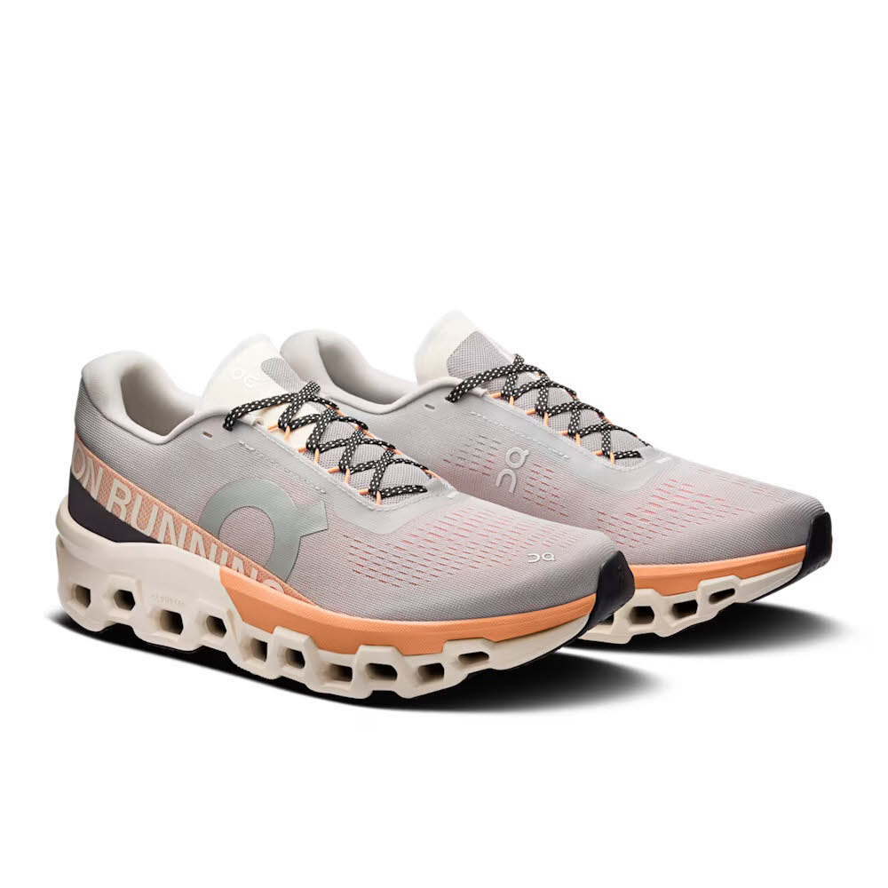 ON Cloudmonster 2 Herren Jogingschuhe Laufschuhe glacier/tangerine