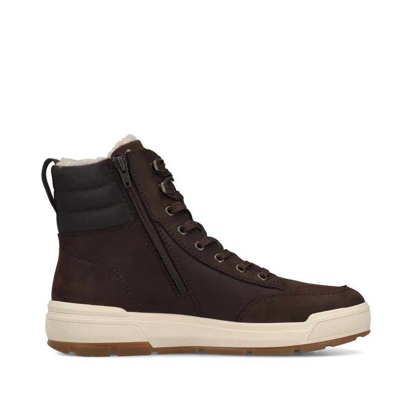 Rieker Herren Schnürstiefel Kurzstiefel braun