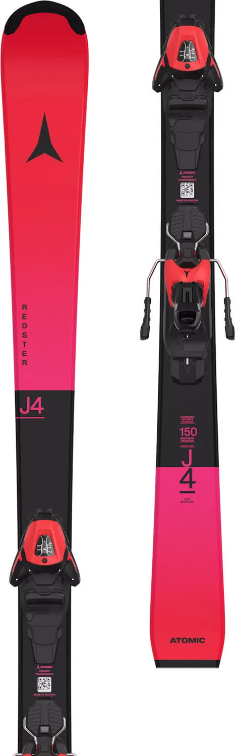 Atomic REDSTER J4 + L 6 GW (110-160cm) Kinderski Fortgeschrittene 26/27 rot/schwarz