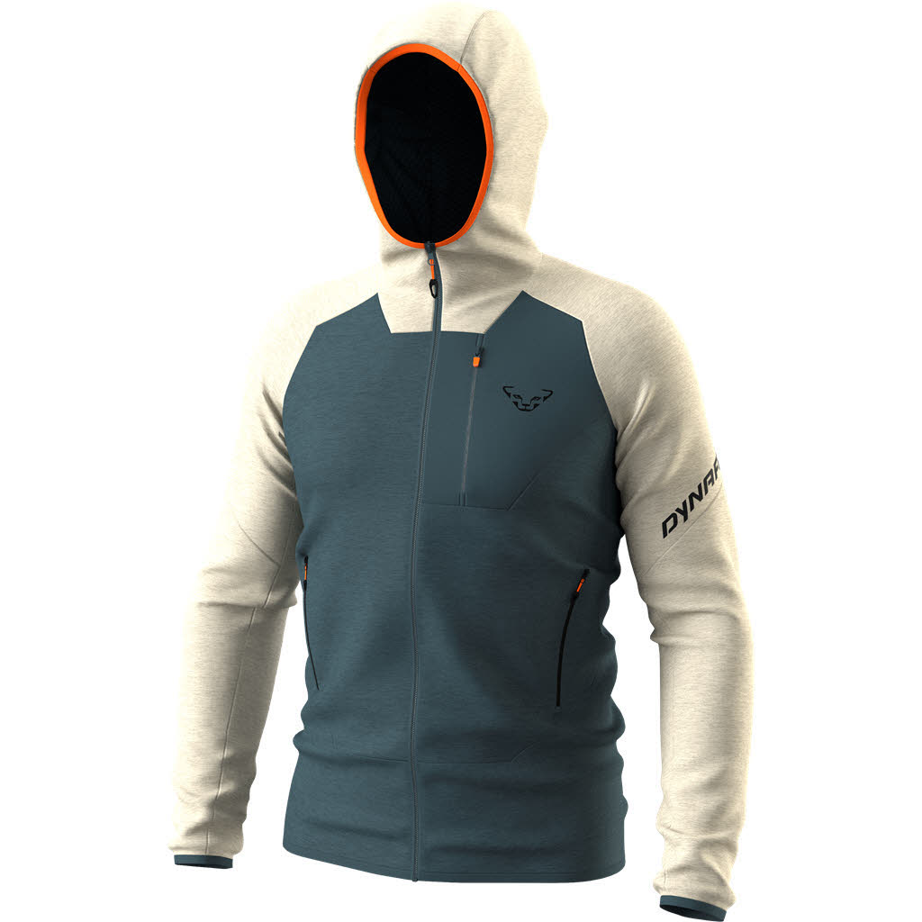 Dynafit RADICAL WOOL HOODED JKT Herren Fleecejacke Isolationsjacke blau