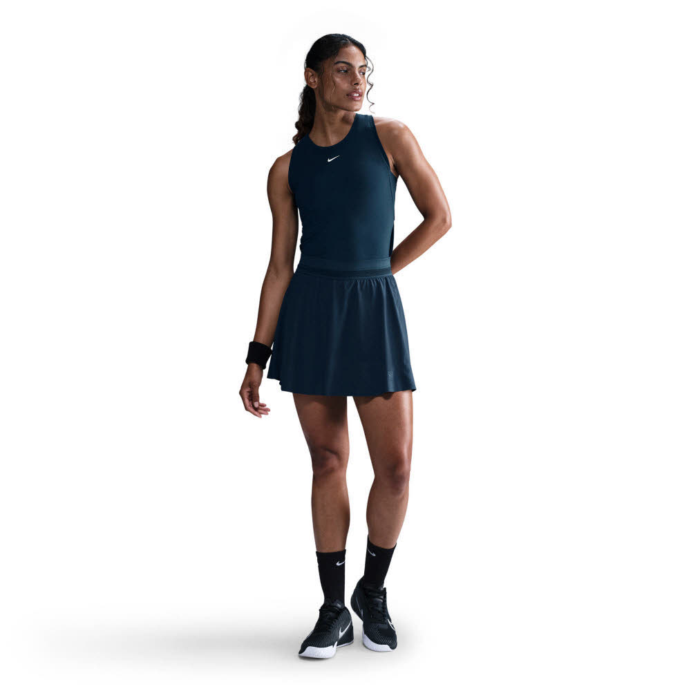 Nike Court Ace Advantage Damen Rock Tennisrock armory navy