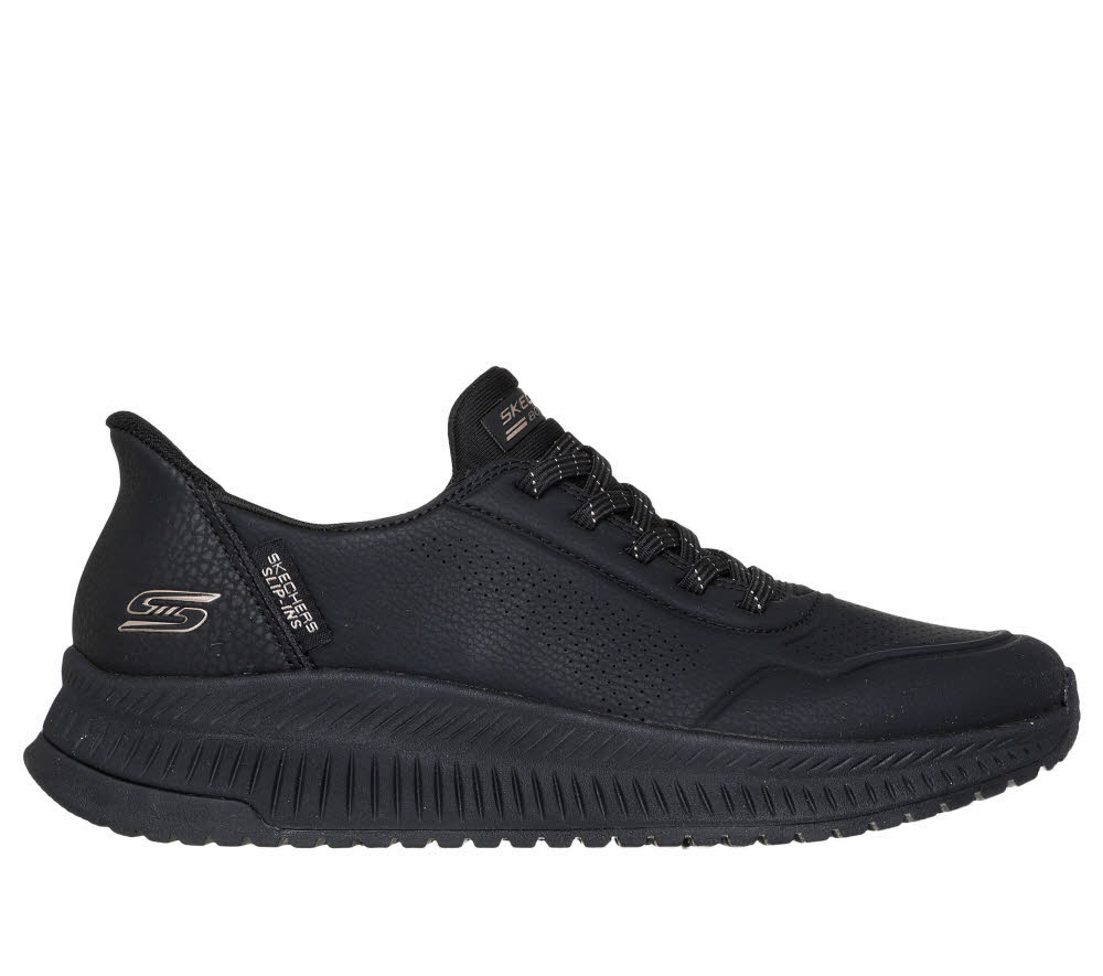 Skechers BOS SQUAD 4  - KEY LOOK Damen Slip-ins Slipper Sneaker schwarz