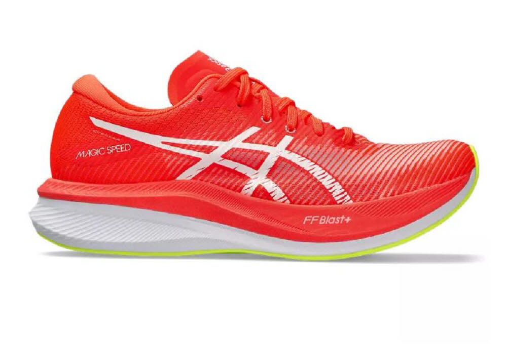 Asics Magic Speed 3 Damen Laufschuhe Joggingschuhe Trainingsschuhe orange
