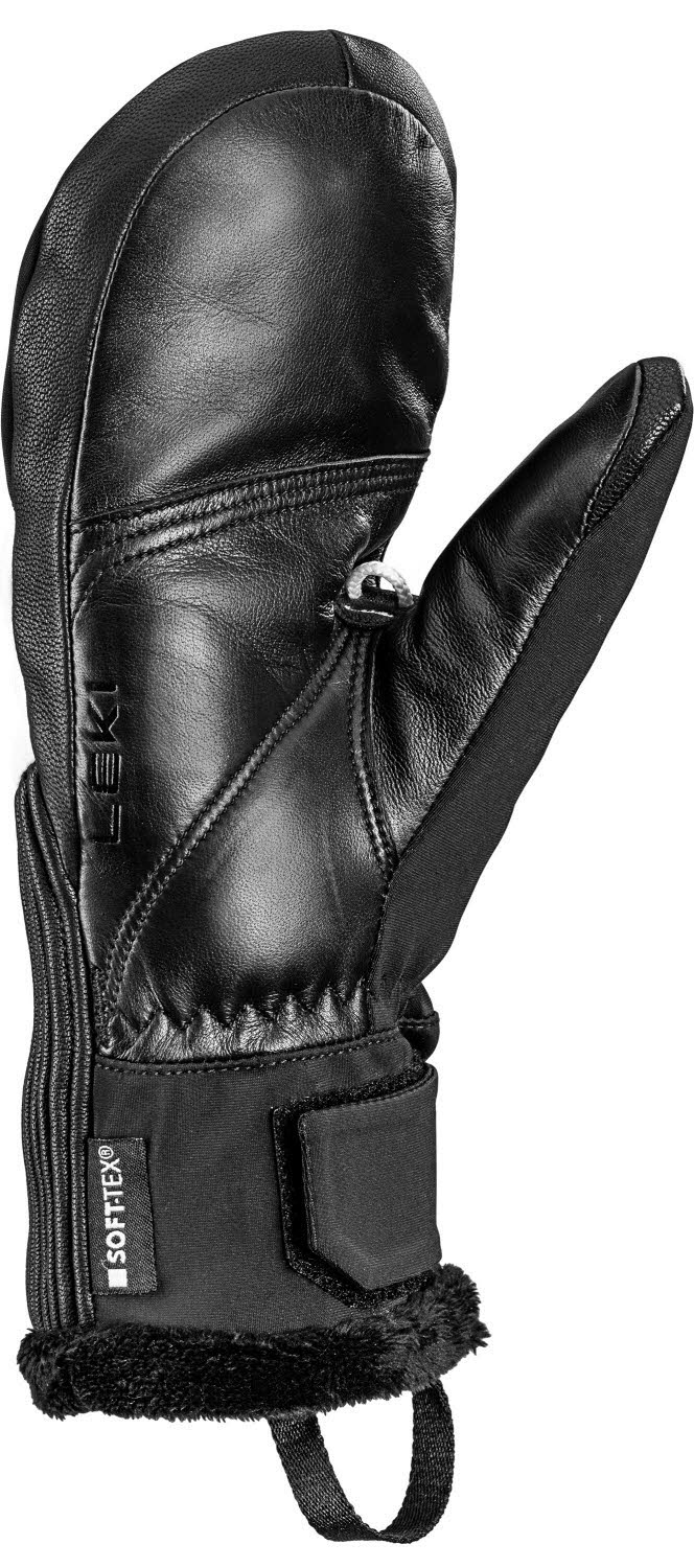 Leki Vallarta 3D Women Mitt Damen Skihandschuhe Fäustlinge weiß/schwarz
