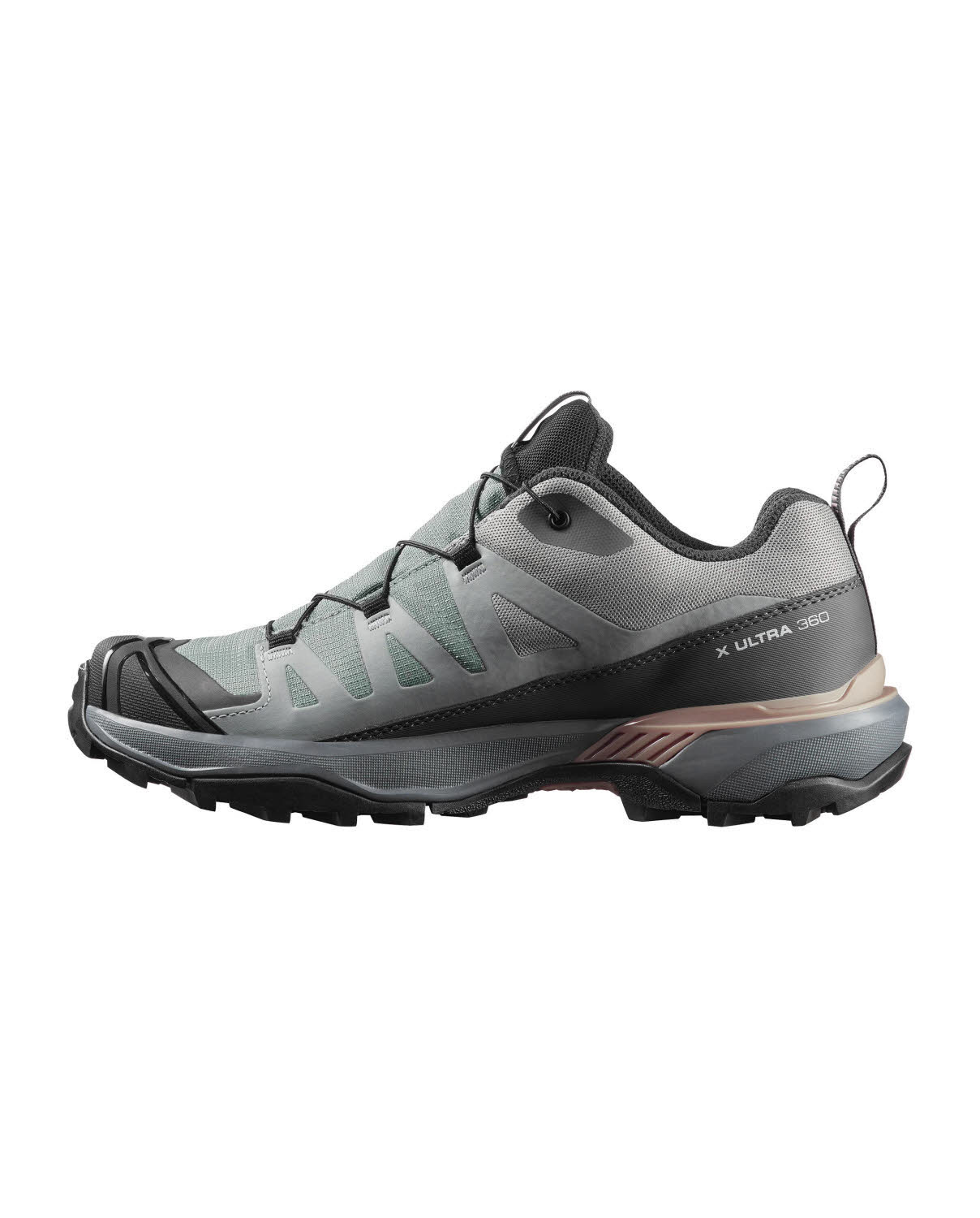 Salomon X ULTRA 360 GTX Damen Wanderschuhe Trekkingschuhe Low grün/grau