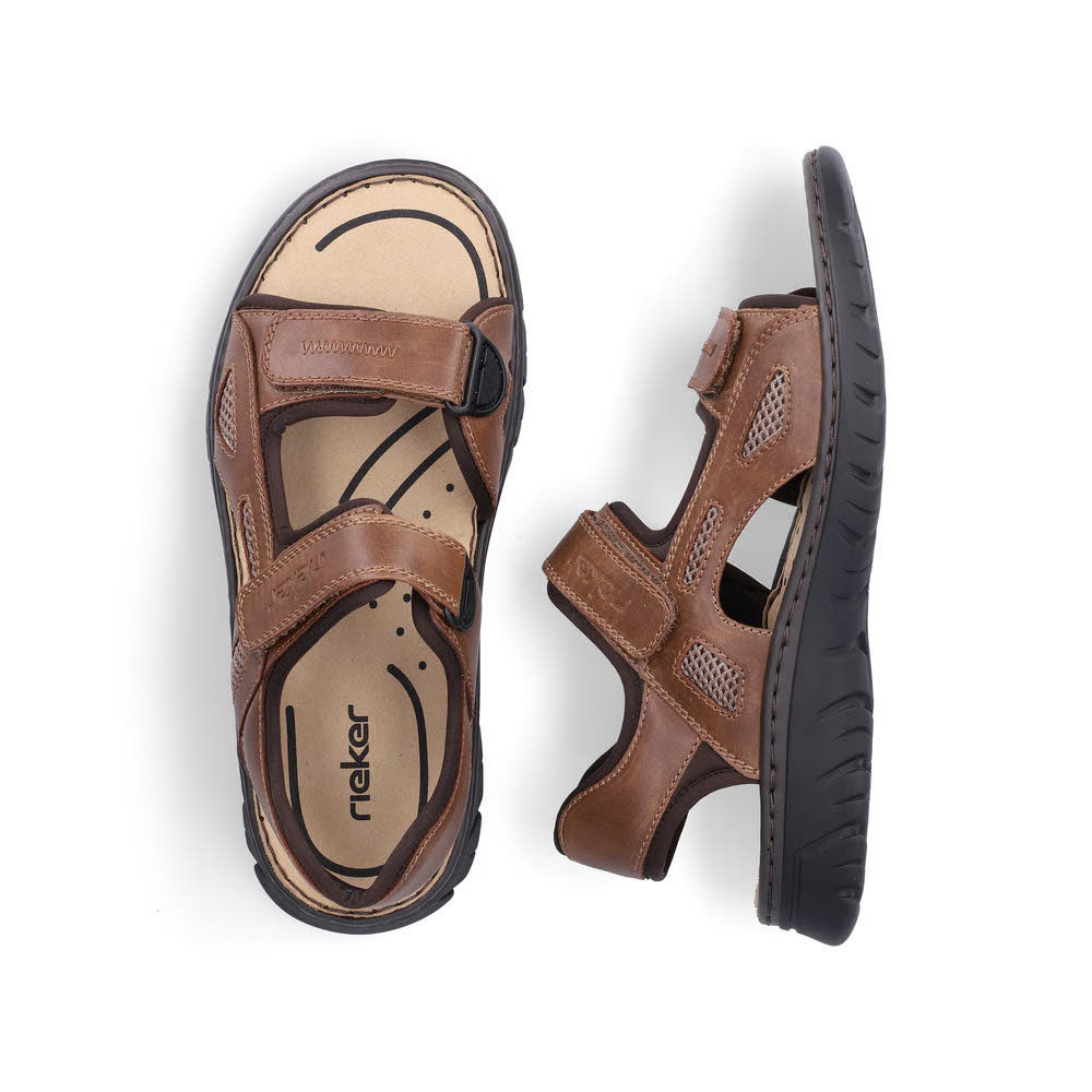 Rieker FSK Herren Sandalen Trekkingsandalen braun