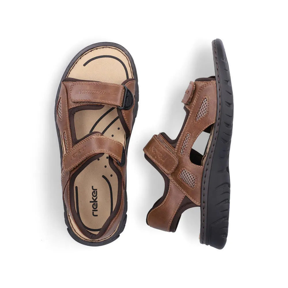 Rieker FSK Herren Sandalen Trekkingsandalen braun