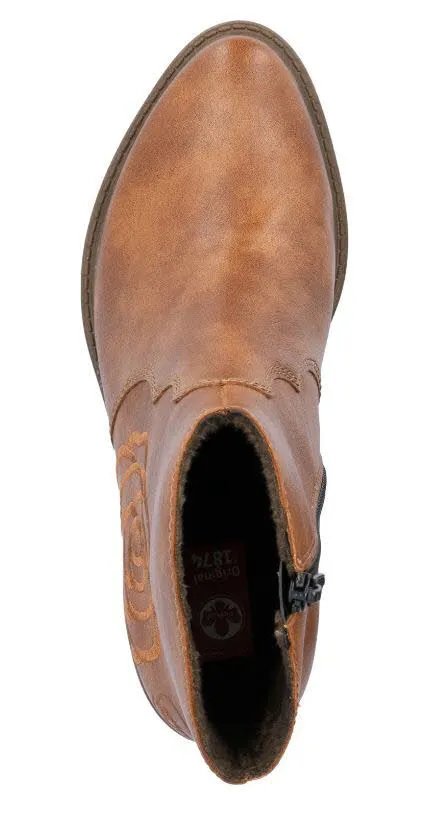 Rieker Damen Stiefel Stiefeletten braun