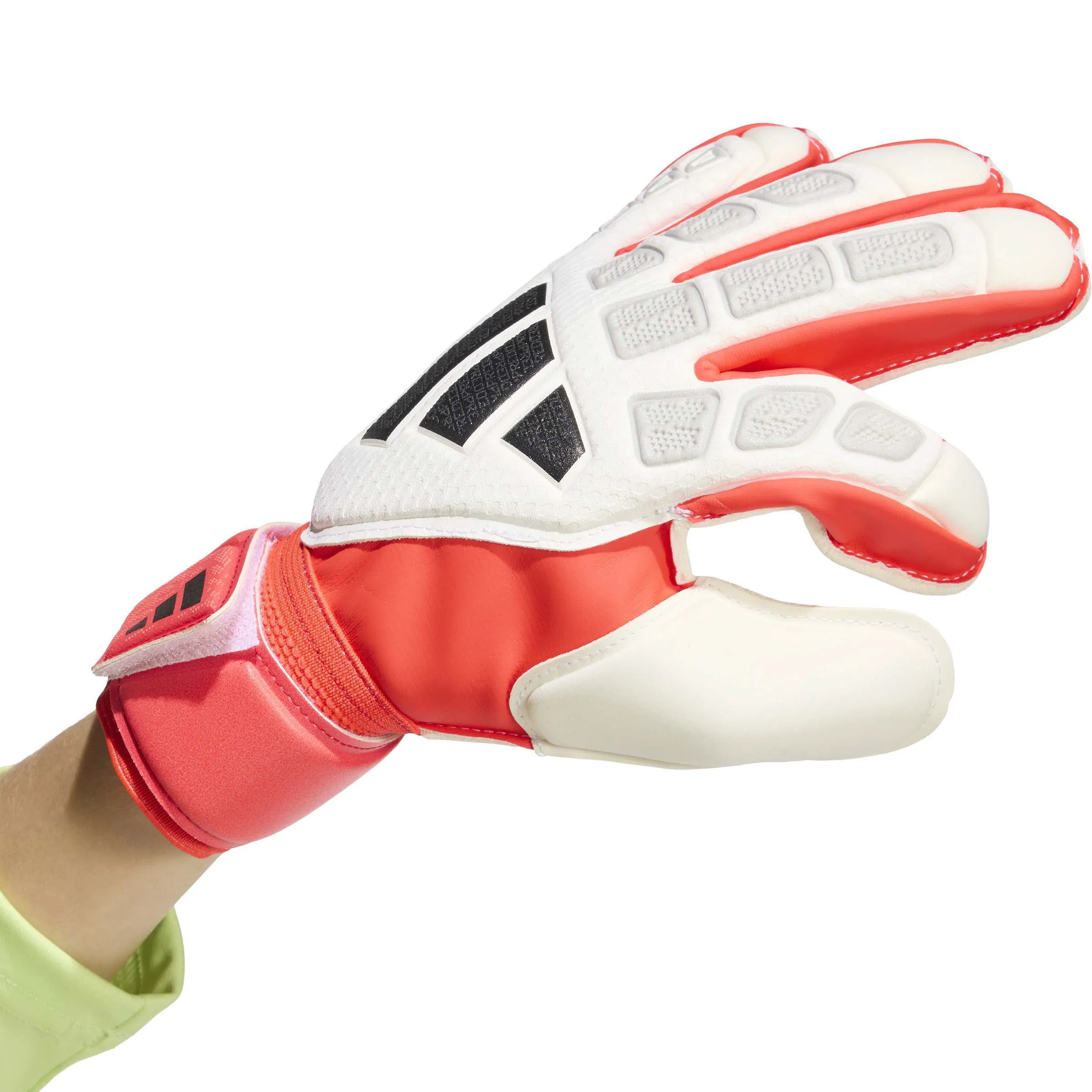 adidas PREDATOR TORWARTHANDSCHUH MATCH Jr. Kinder Torwarthandschuhe weiß/rot