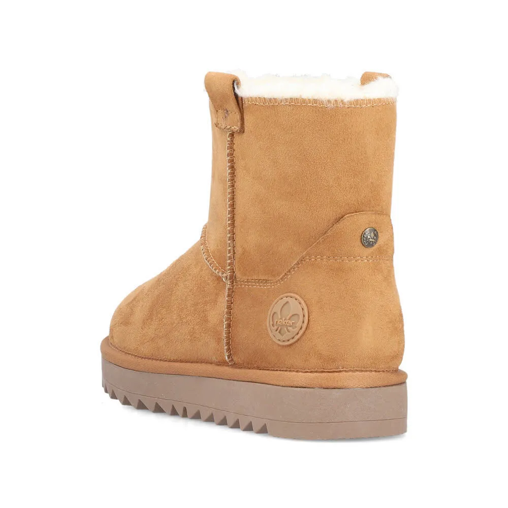 Rieker Kurzstiefel Damen Stiefel gefüttert braun