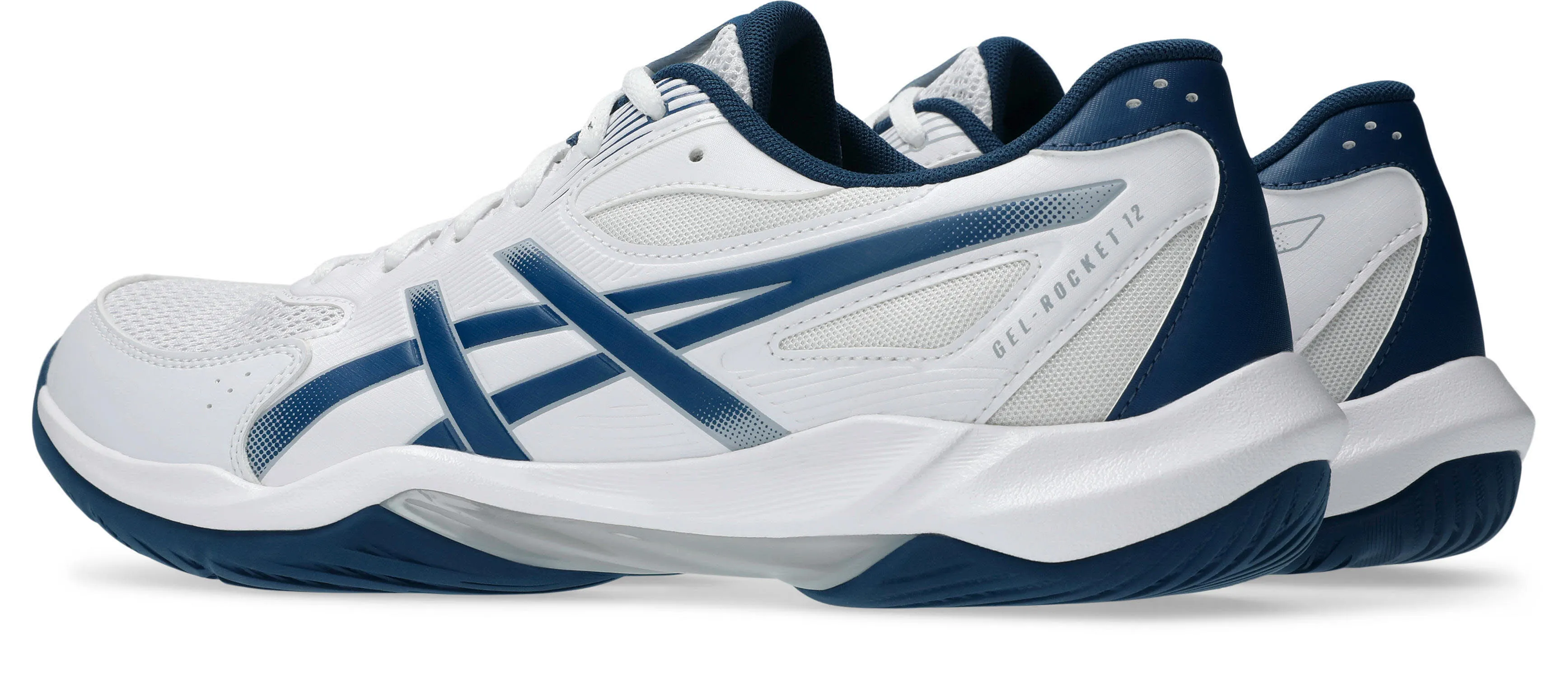 Asics GEL-ROCKET 12 Herren Hallenschuhe Trainingsschuhe weiß/blau