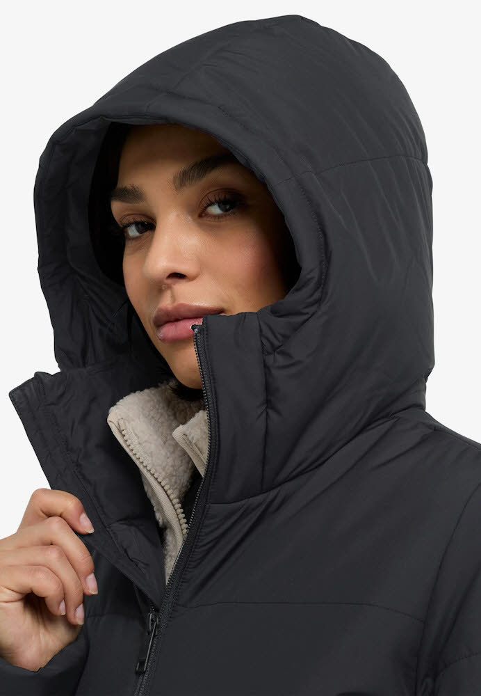 Jack Wolfskin Deutzer Coat Damen Wintermantel Freizeitmantel schwarz