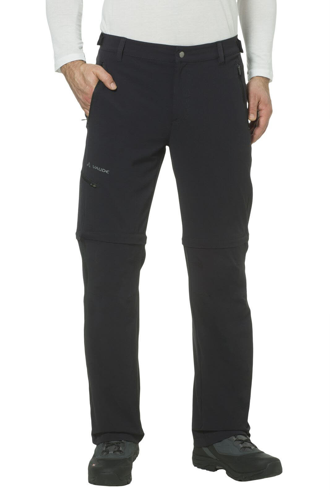 Vaude Herren Farley Stretch T-Zip Pants Wanderhose Trekkinghose Outdoorhose black NEU