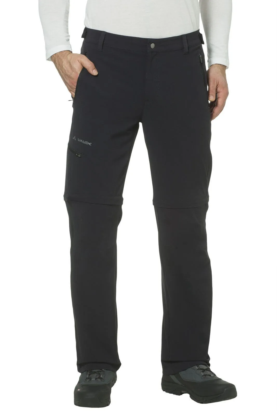Vaude Herren Farley Stretch T-Zip Pants Wanderhose Trekkinghose Outdoorhose black NEU