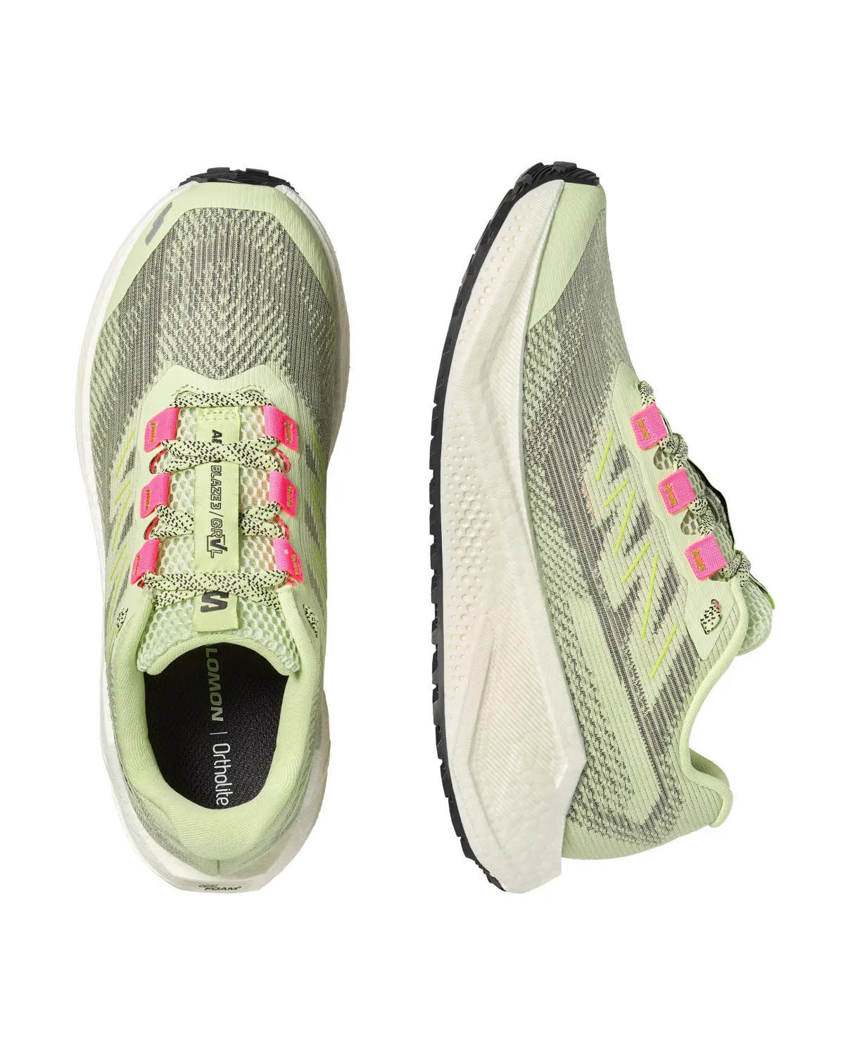 Salomon AERO BLAZE 3 GRVL Damen Laufschuhe Joggingschuhe grün/pink