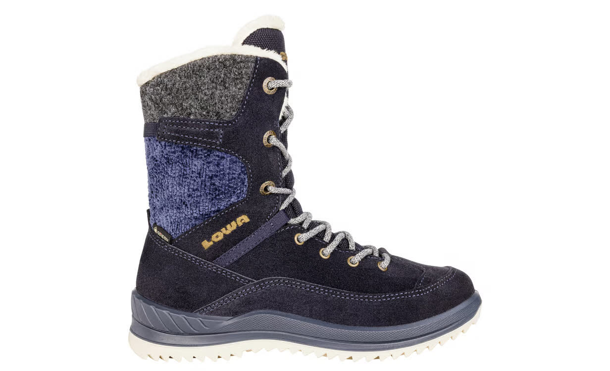 Lowa Bianca GTX Winterstiefel gefüttert Kinder blau