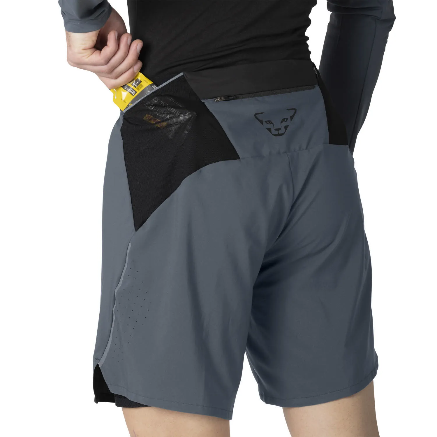 Dynafit Alpine Pro 2in1 Herren Laufshorts Wandershorts grau