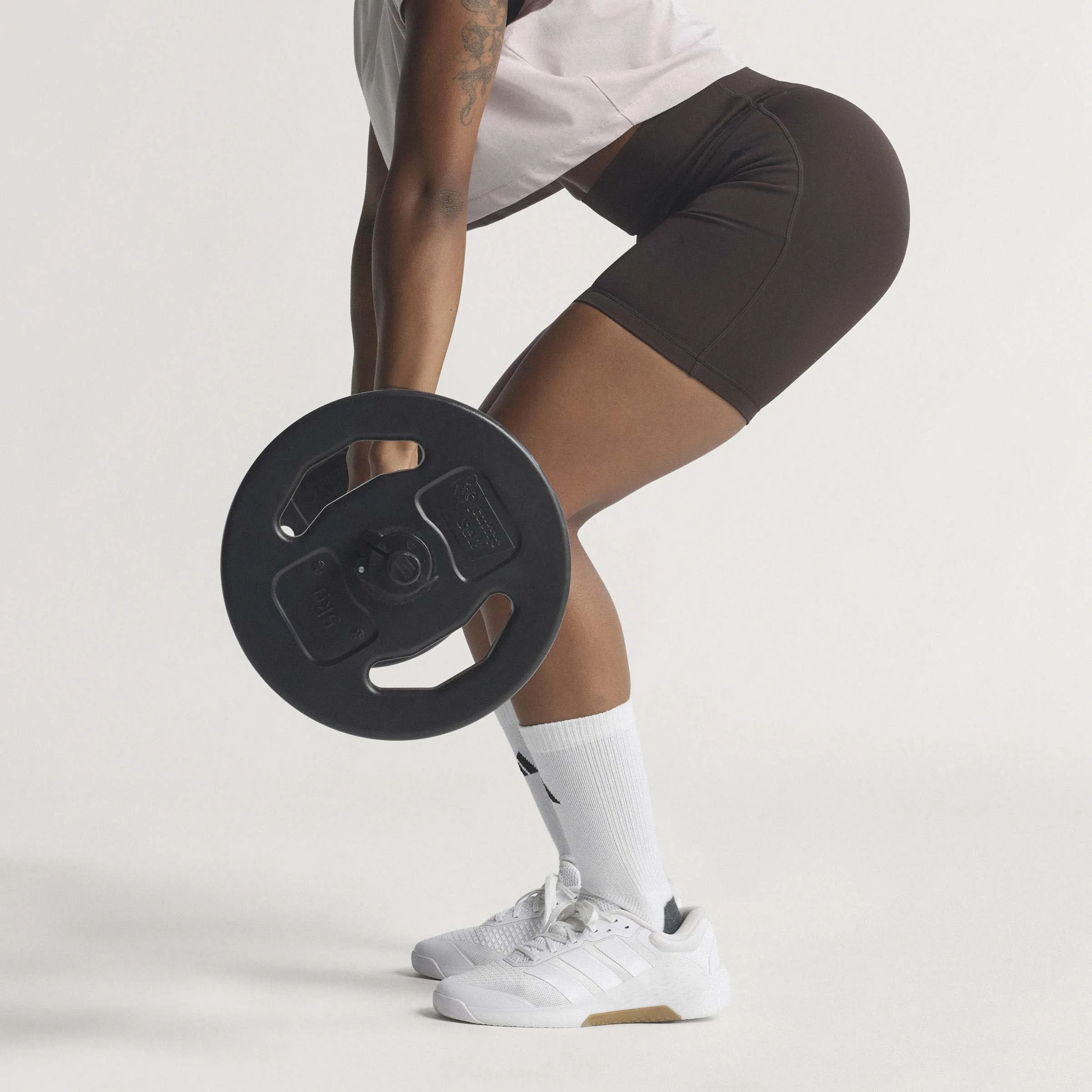 Adidas Optimé Short Leggings Damen Fitnessshorts braun