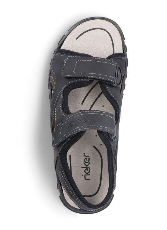 Rieker Herren Sandalen Trekkingsandalen schwarz