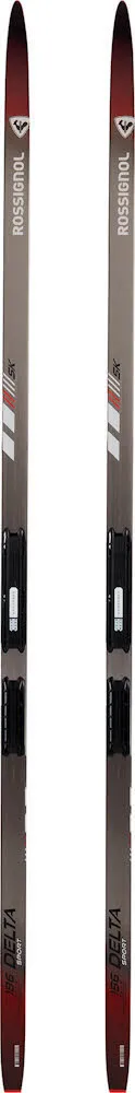 Rossignol DELTA SPORT SKATING Langlaufski inkl. Race Skate Bdg. grau
