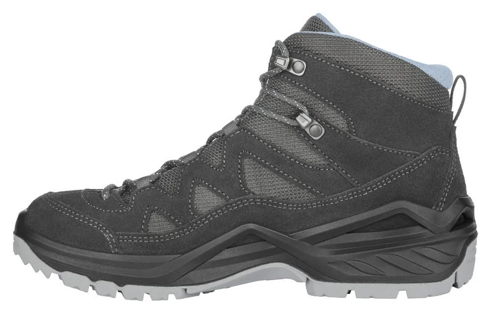 Lowa SIRKOS EVO GTX MID Ws Damen Wanderschuhe Trekkingschuhe Mid anthrazit/eisblau