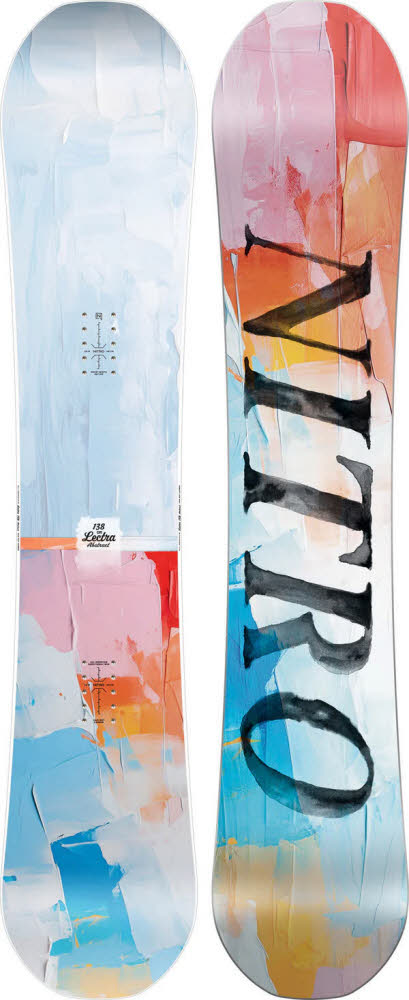 NITRO Lectra Abstract Damen Snowboard weiß/orange