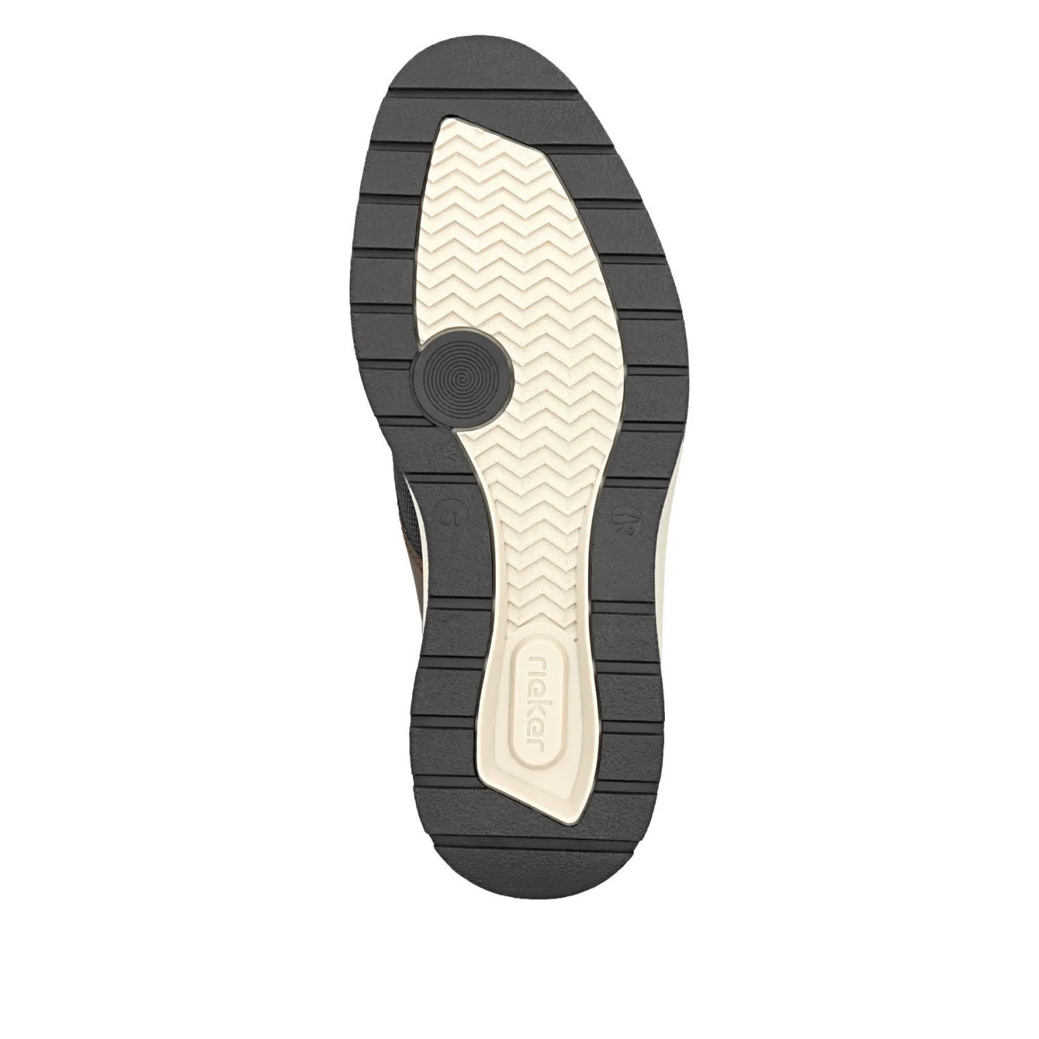 Rieker HWK Herren Halbschuhe Slipper Sneaker modisch schwarz/grau