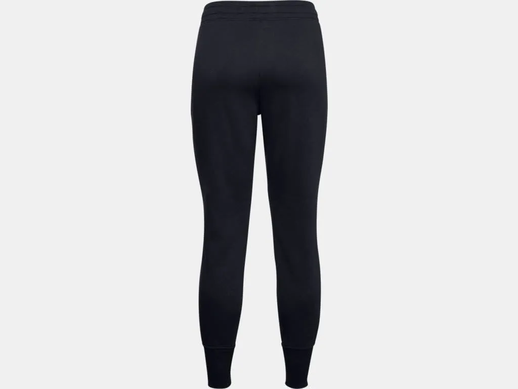 Under Armour Rival Fleece Joggers Damen Jogginghose Trainingshose schwarz NEU